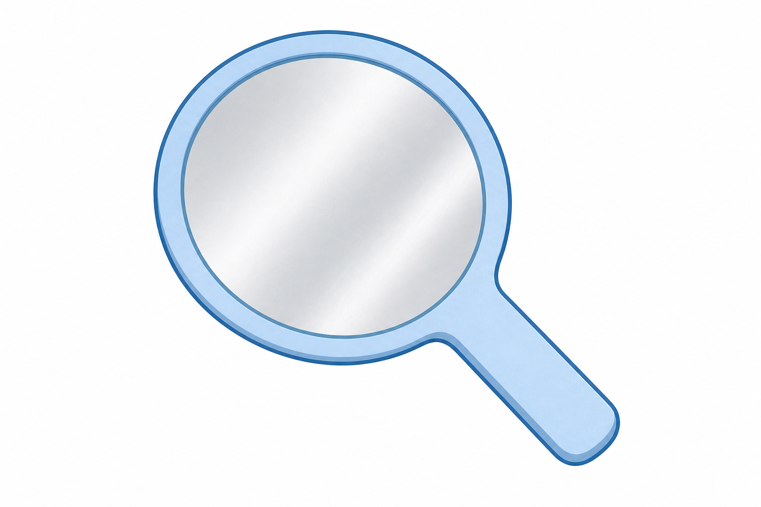 The hand mirror children will use, so they recognise the apparatus