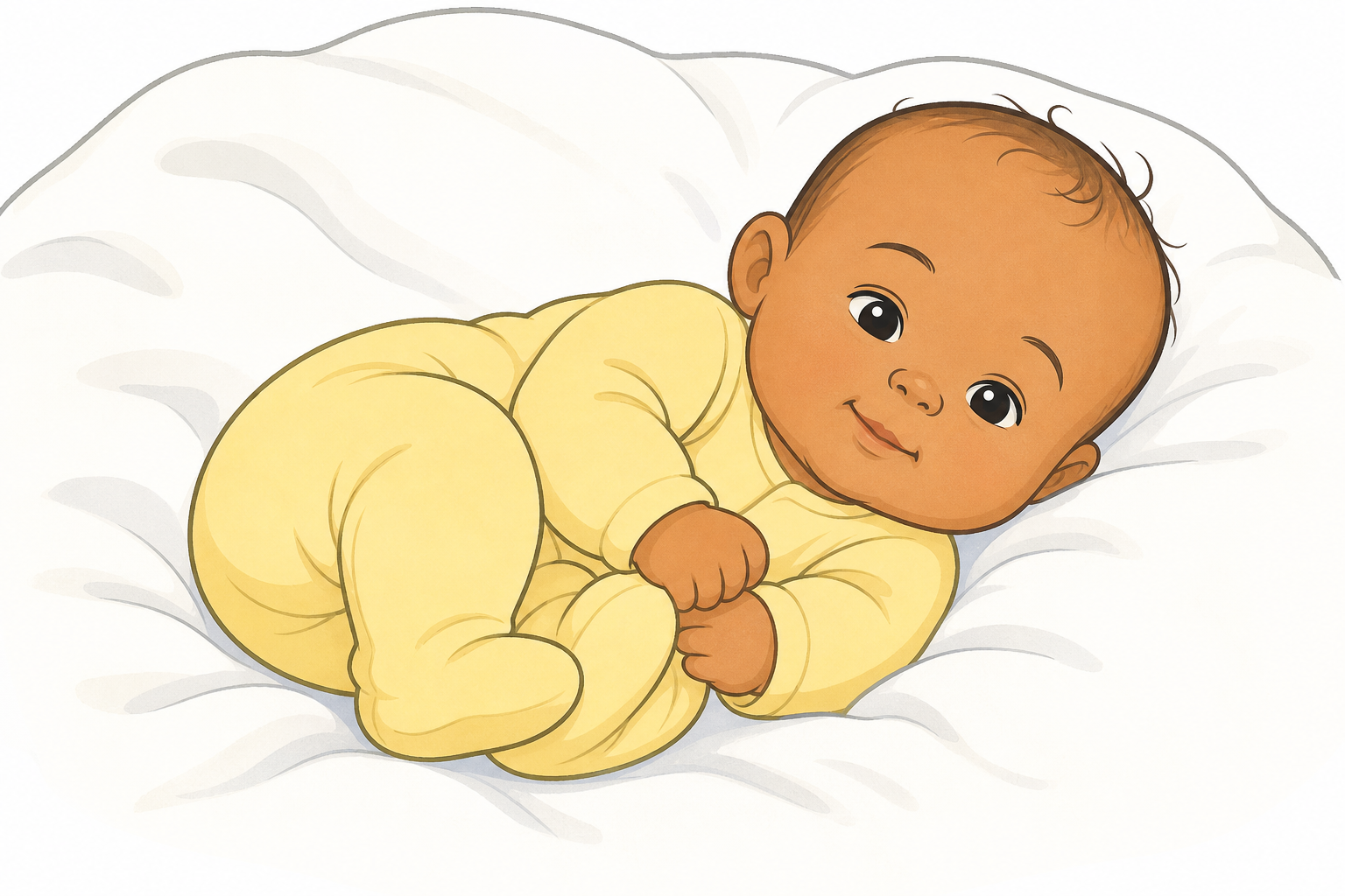 The tiny baby alone, close up, so the class can look at it