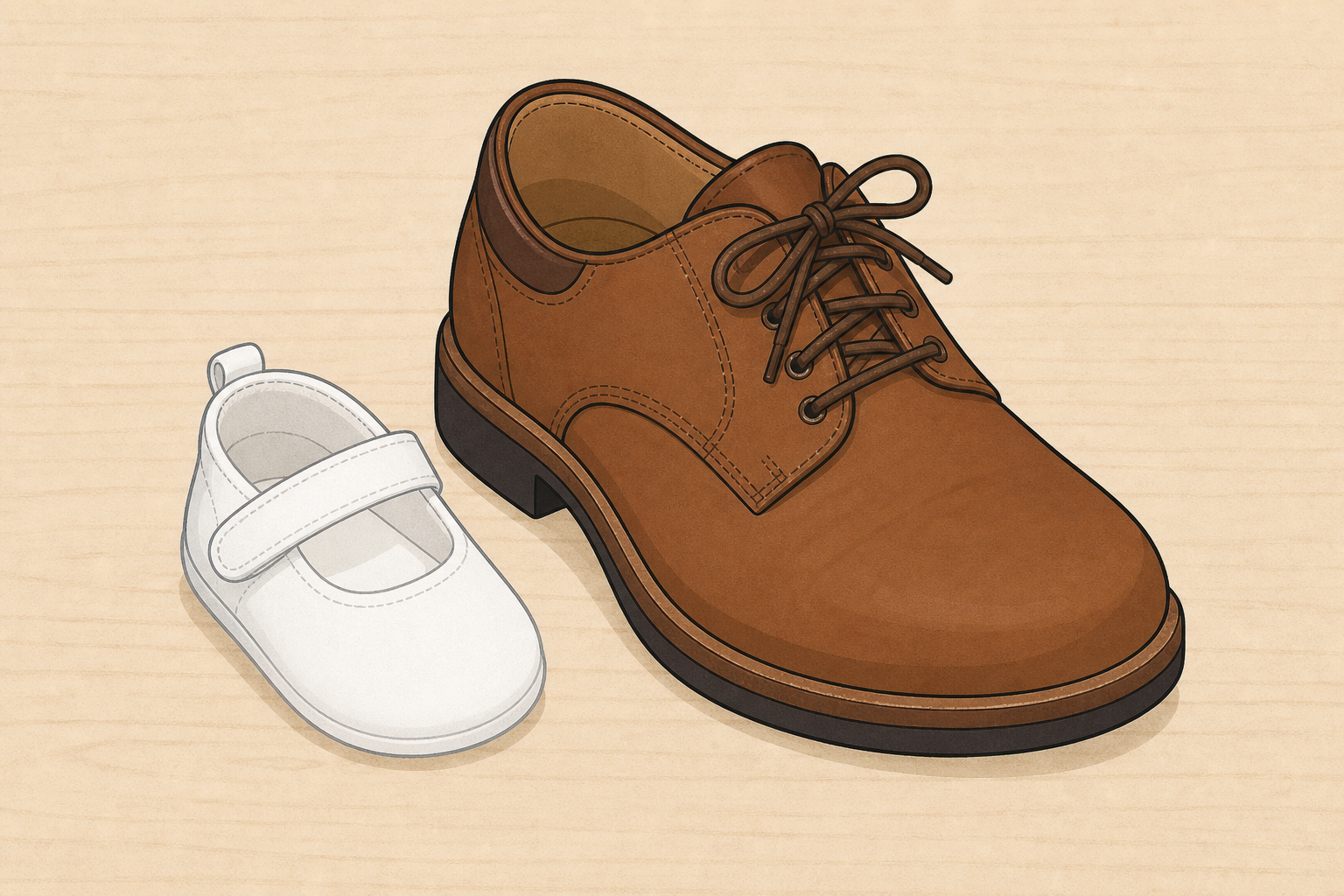 The two shoes together, the object that opens the lesson