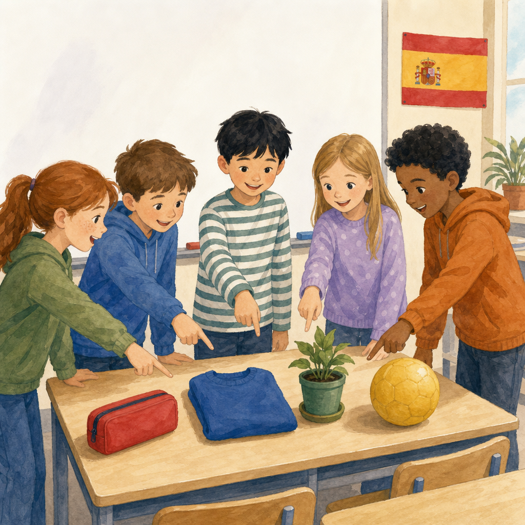 Illustration for Colours all around us