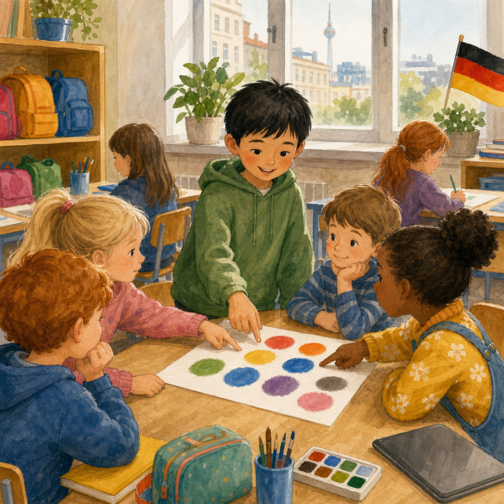 Illustration for Colours all around us