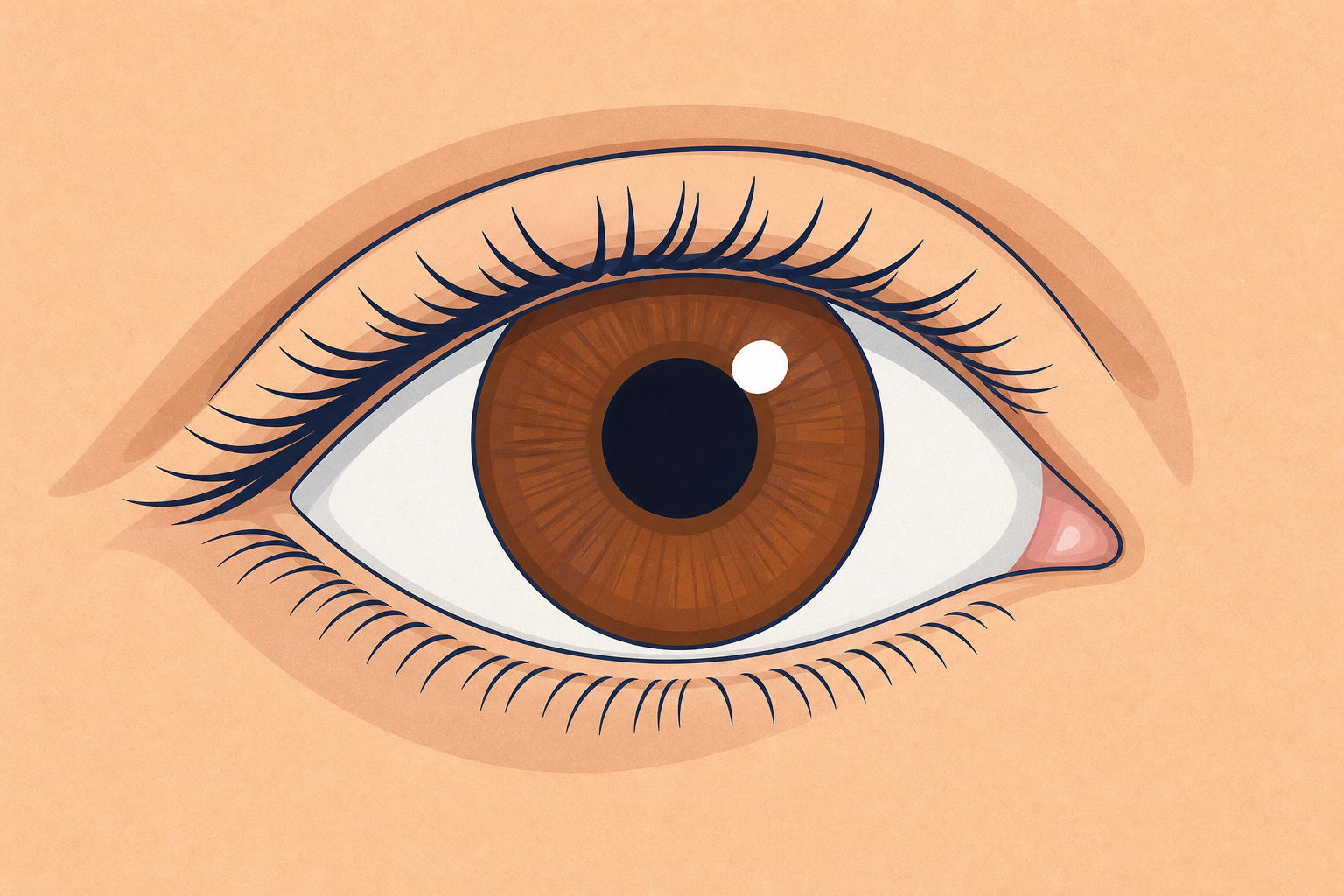 The eye itself, close and plain, as today's subject