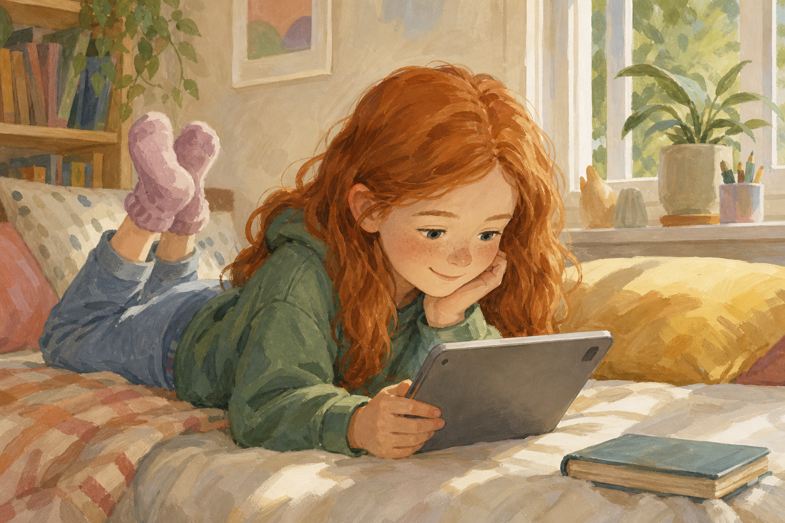 Illustration for One day, more than one language