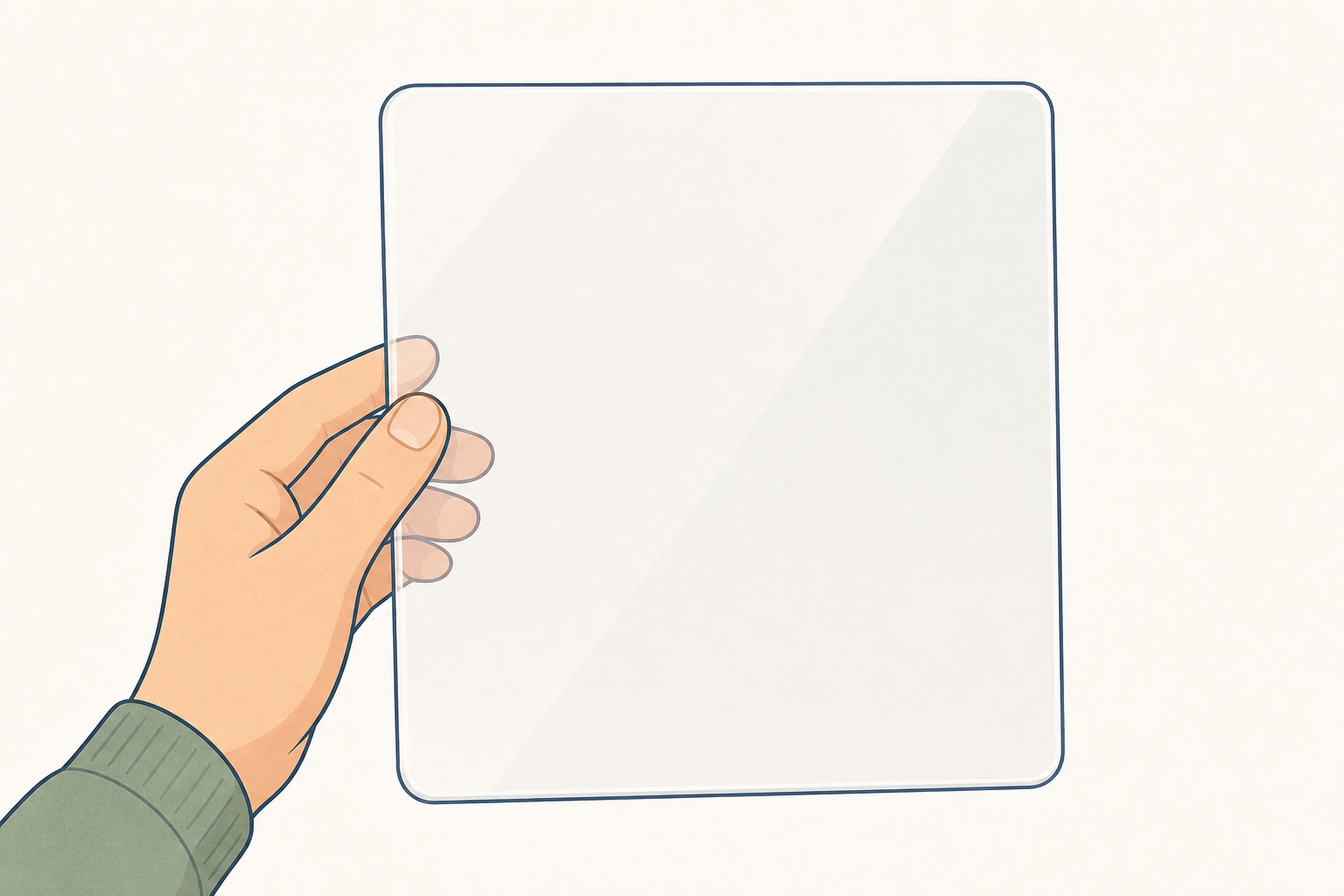 The clear sheet apparatus the class will use later