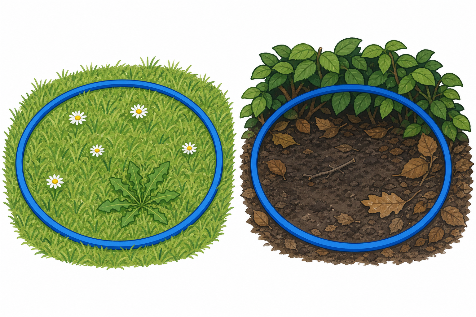 Two contrasting microhabitats side by side to support predicting