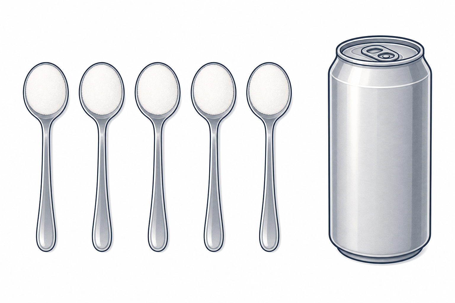 Teaspoons make grams of sugar visible and countable