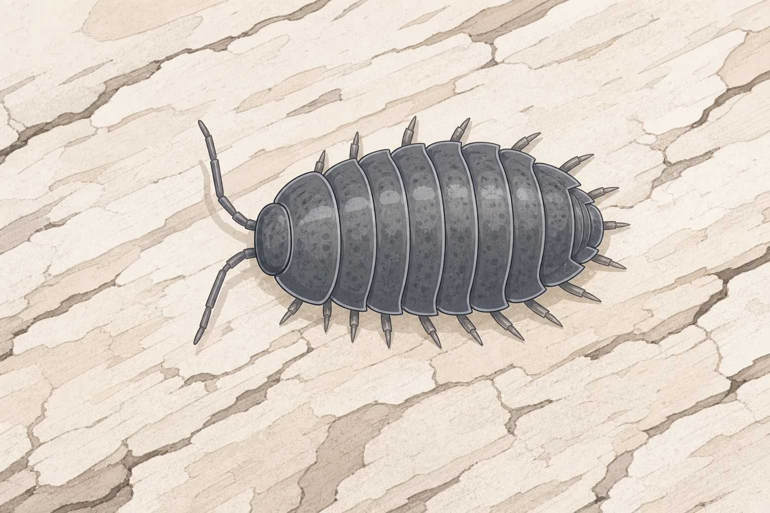 Woodlouse legs and segments, for comparing body parts