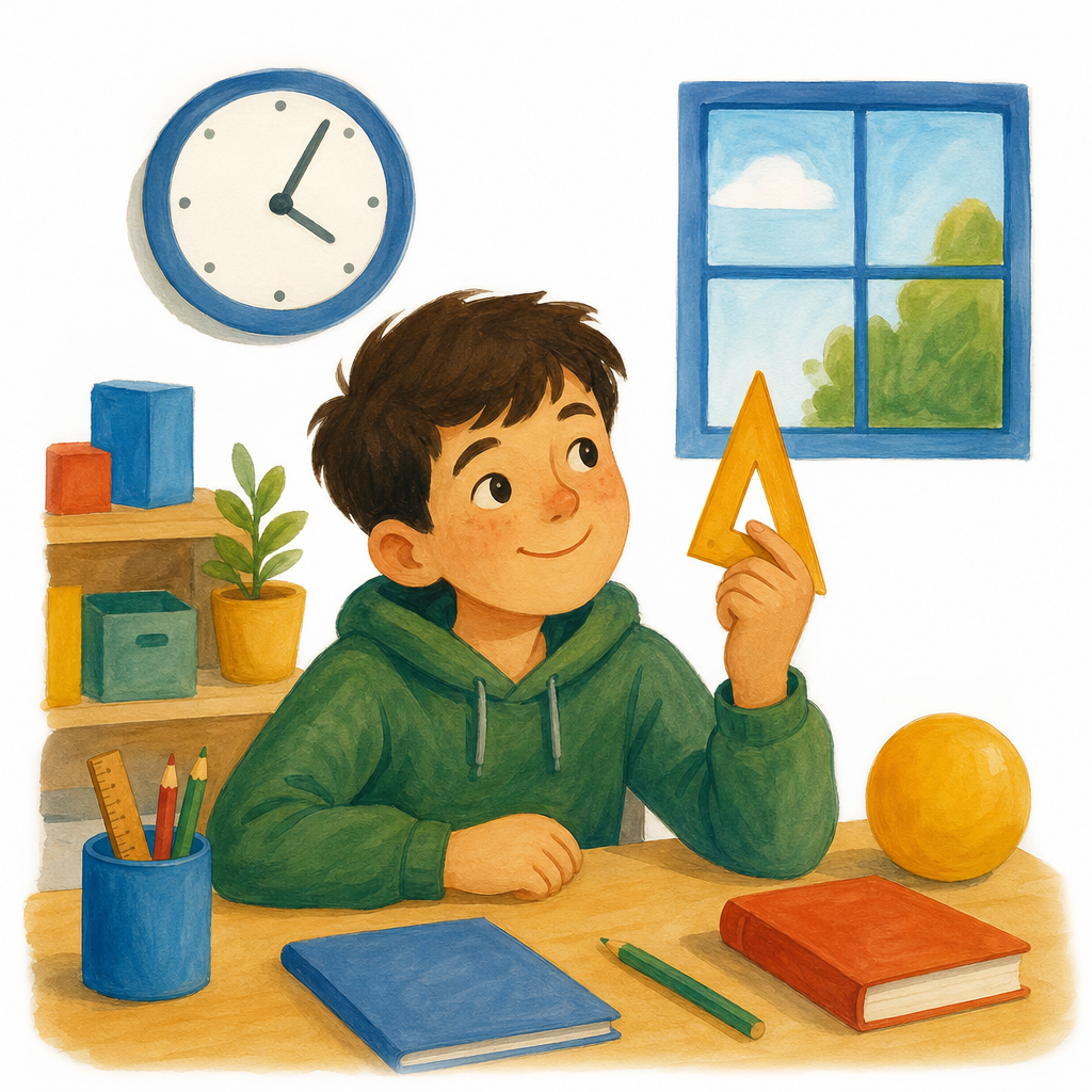 Illustration for Shapes all around us