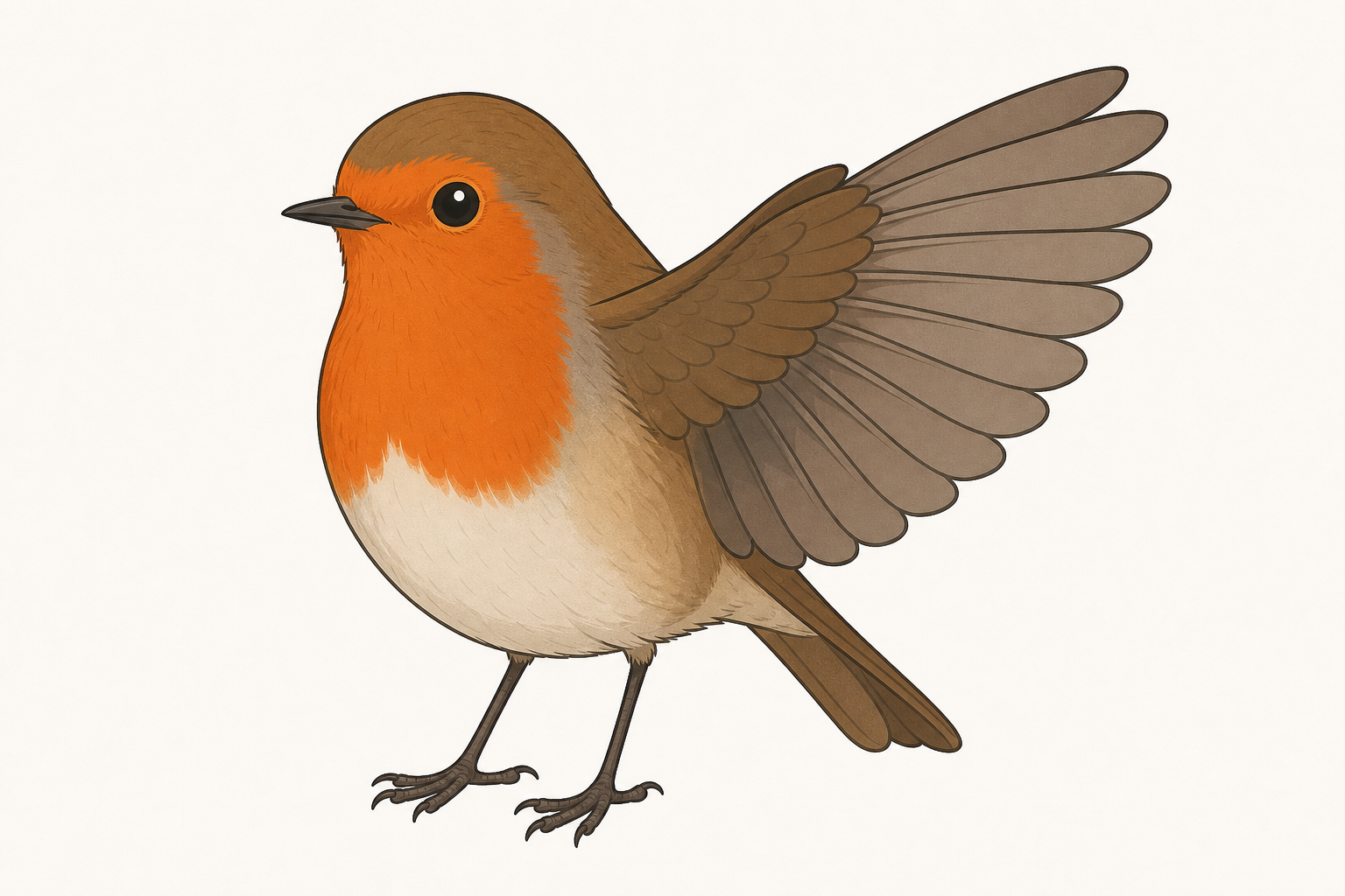 Close view of a wing, the feature used in the worked example