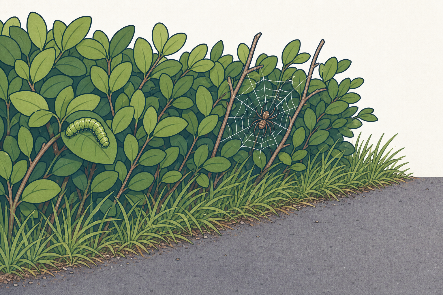 The real hedge specimens the survey found, to open on the living things