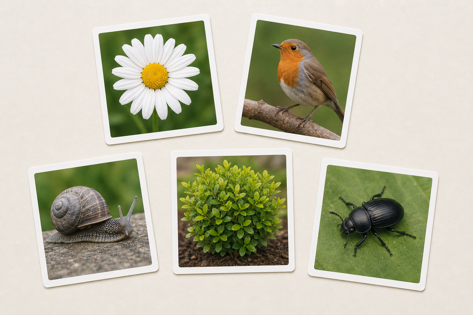 The actual picture cards the class will sort, spread and close
