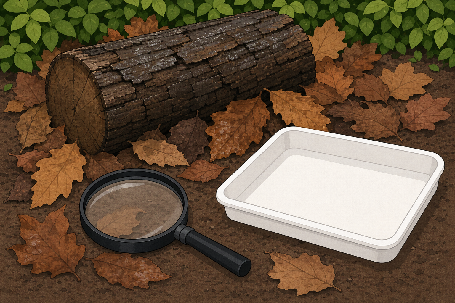 The exploring equipment children will carry and use outside