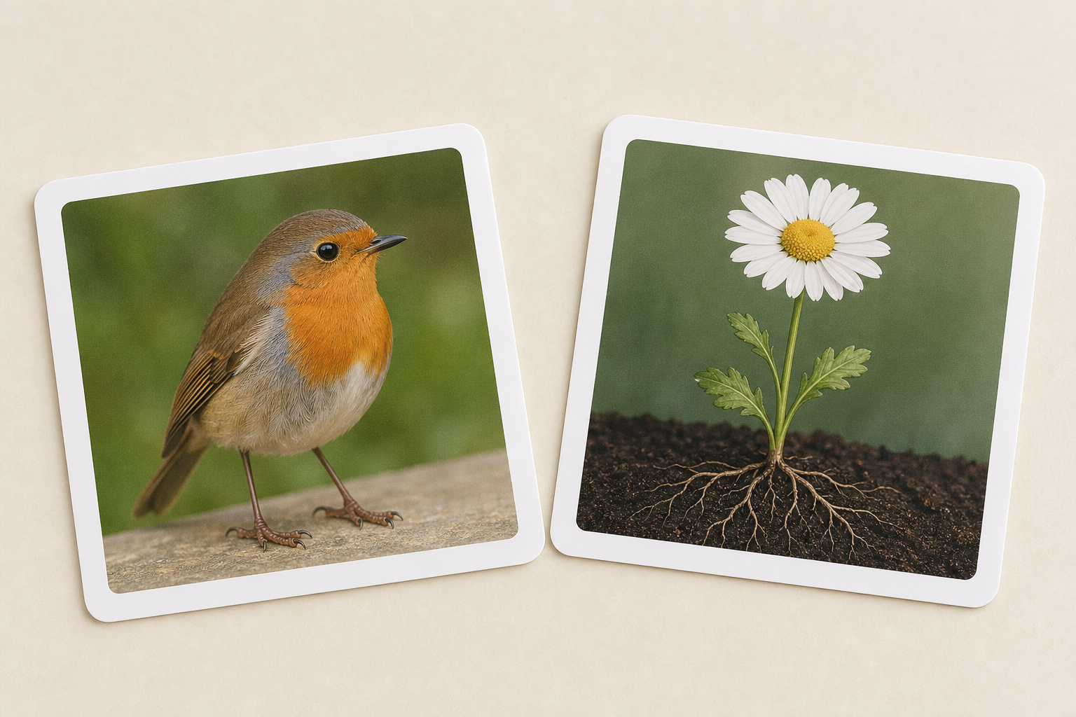 Two cards large so features like legs and roots are visible