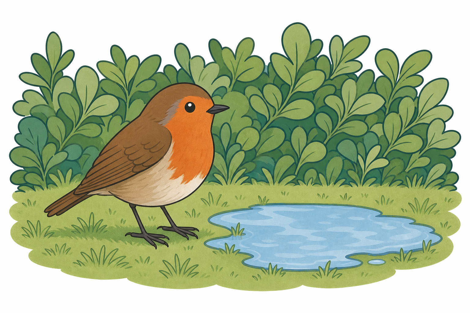 The robin the class is asked to think about