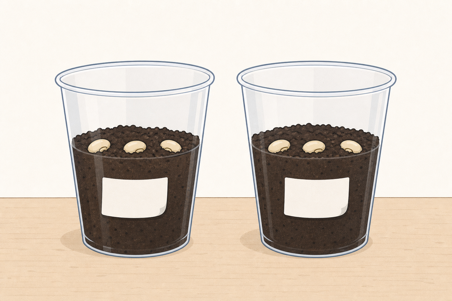 The finished matching pair of pots, prepared exactly the same way