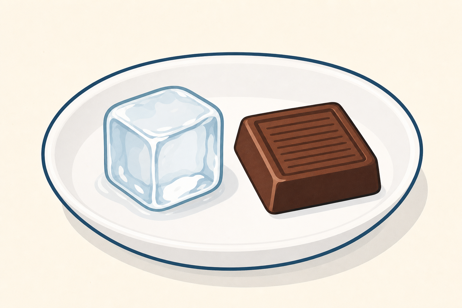 The two materials the class will warm today, shown plainly and close