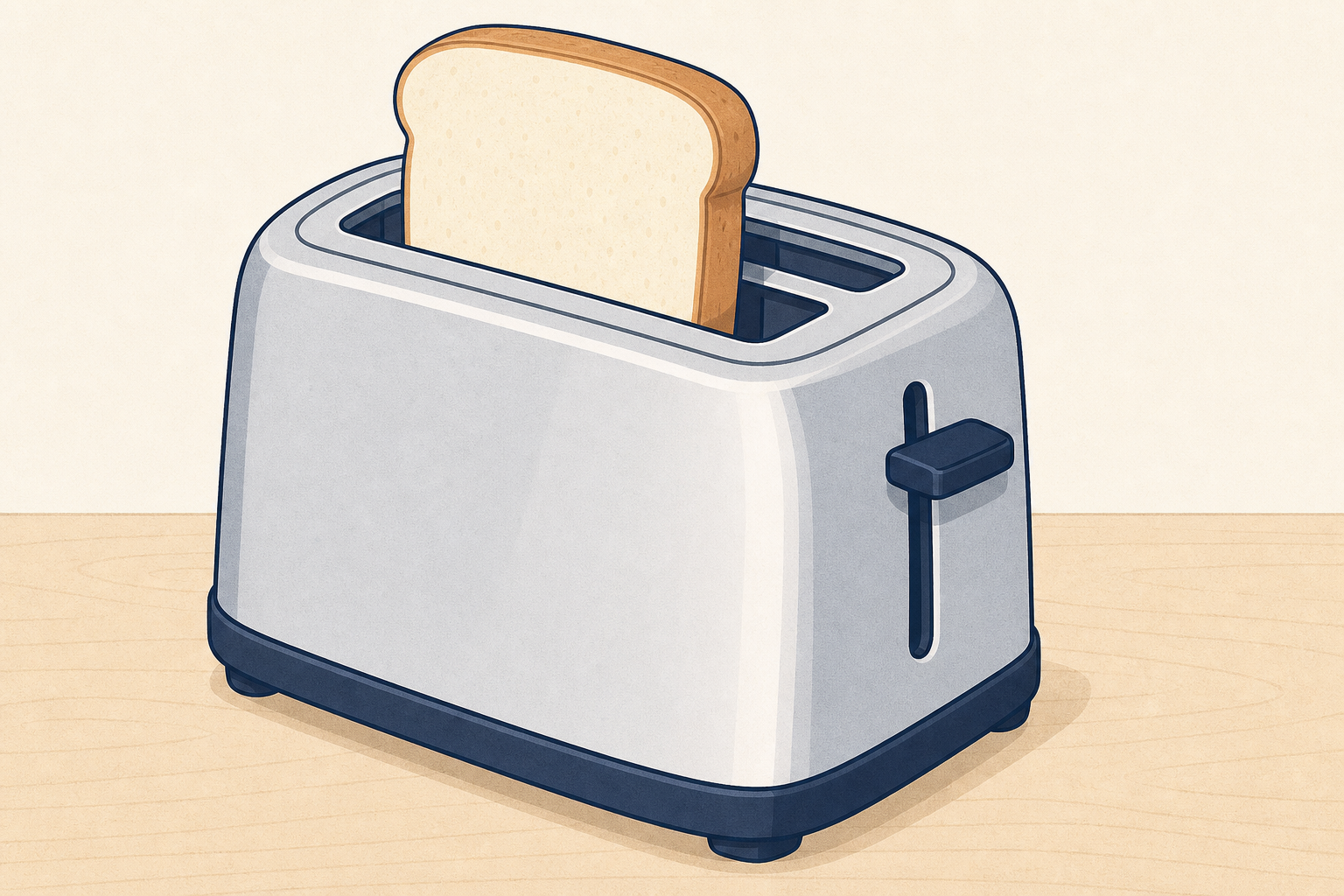 The toaster demonstration apparatus before it is switched on