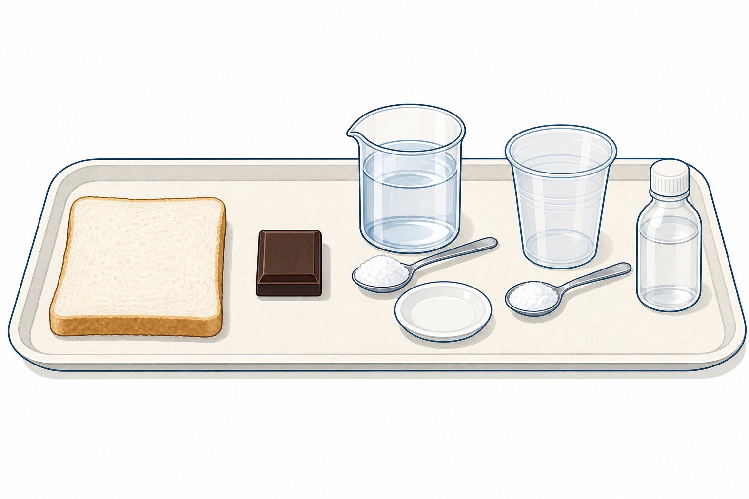 The four sets of materials the class will predict about