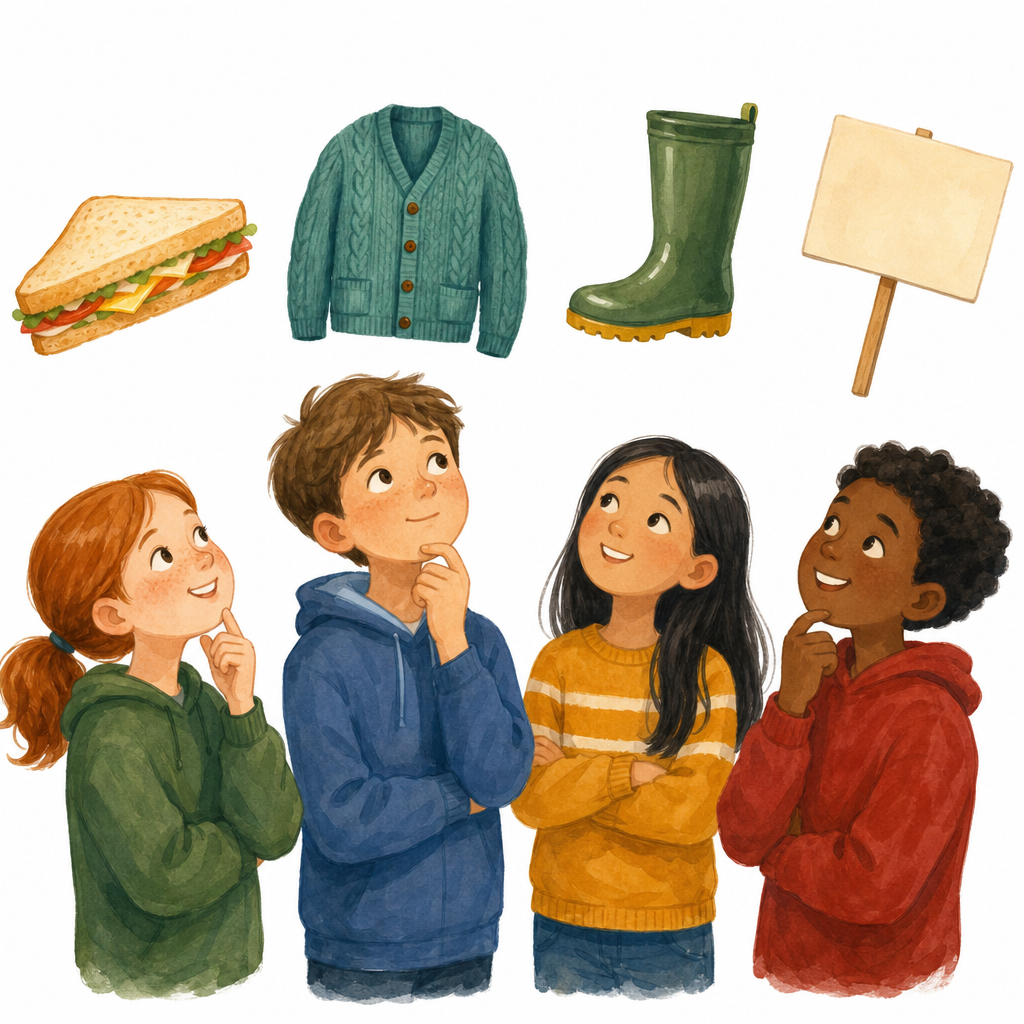 Illustration for Four words that were people