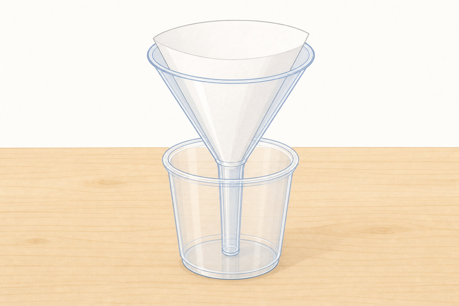 Assembled filtering apparatus children will watch and then copy