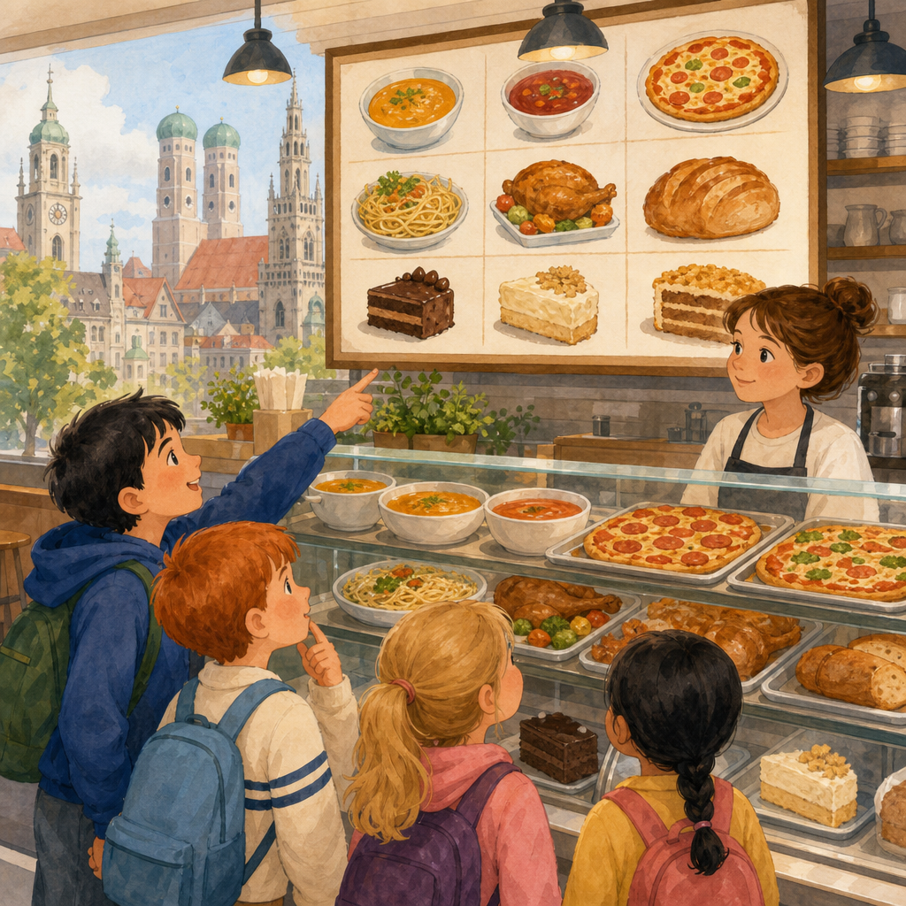 Illustration for If you could not read the menu