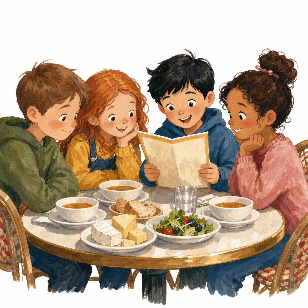 Illustration for If you could not read the menu