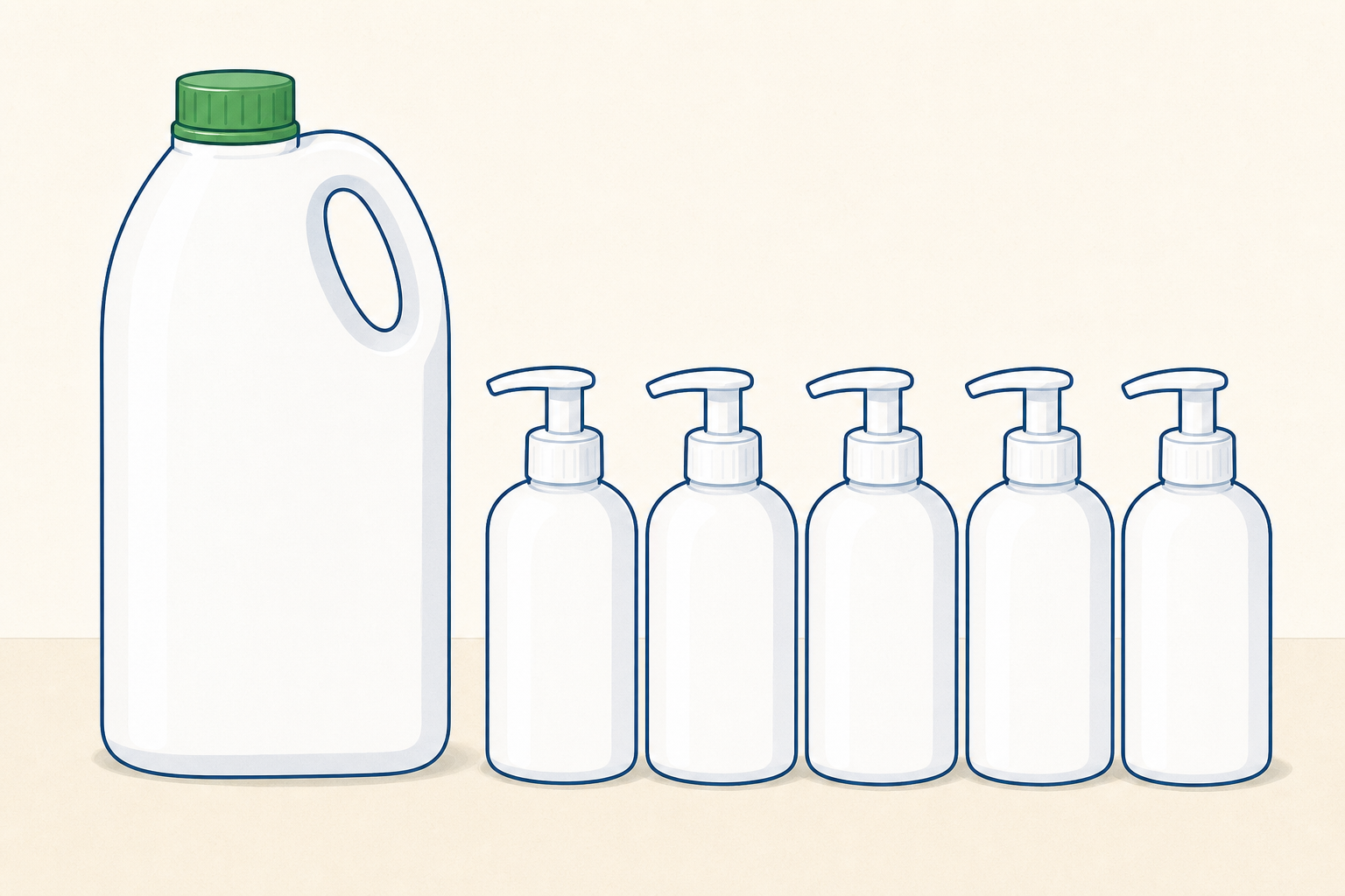 Reduce made concrete: one big refill instead of many small bottles