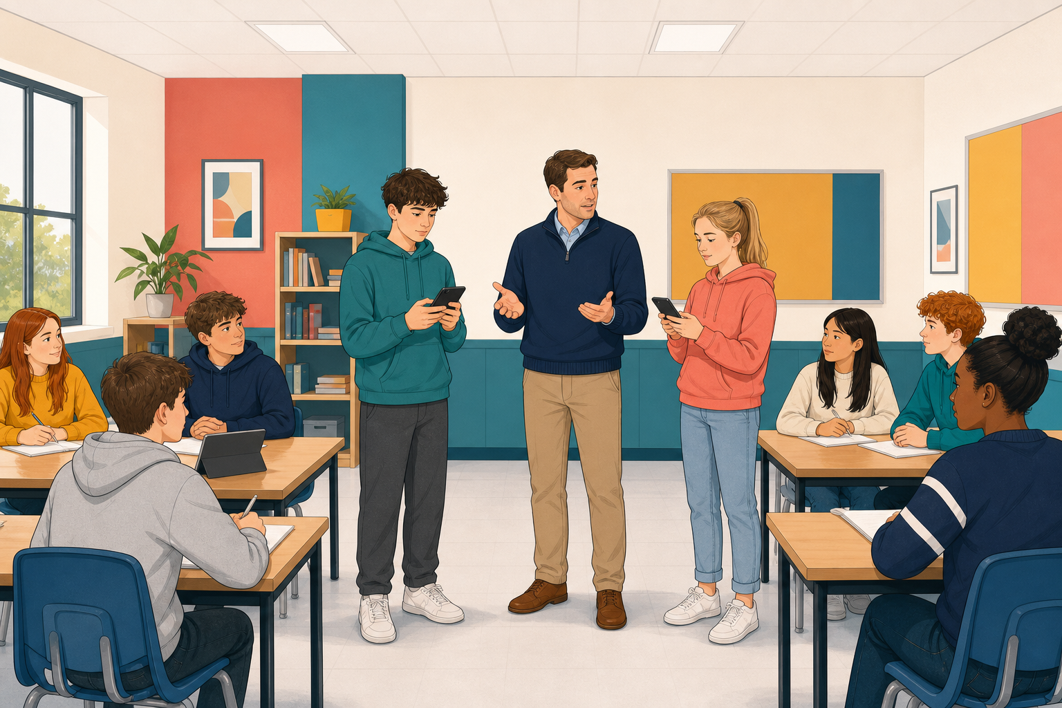 Illustration for Examine and discuss