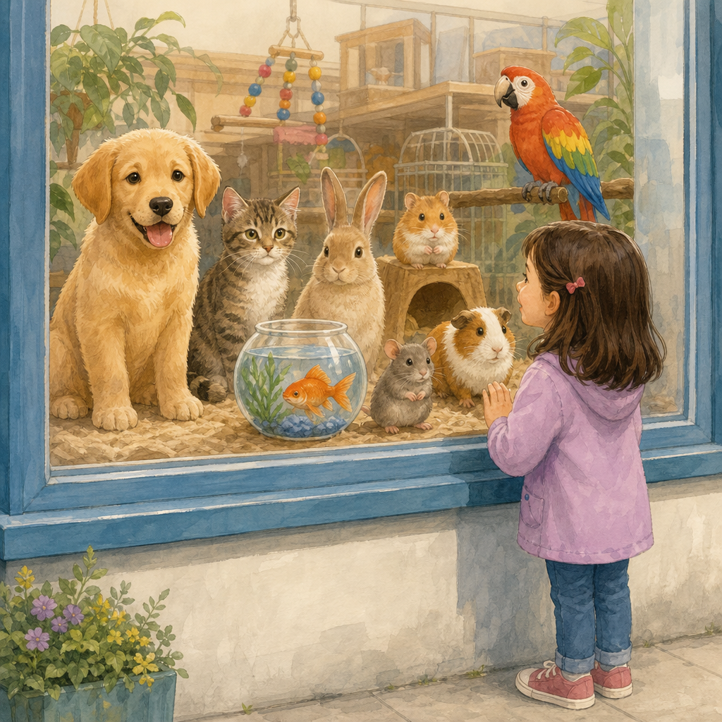 Illustration for Who has a pet?