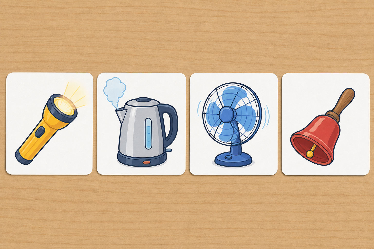 The picture cards groups will name and match to a job