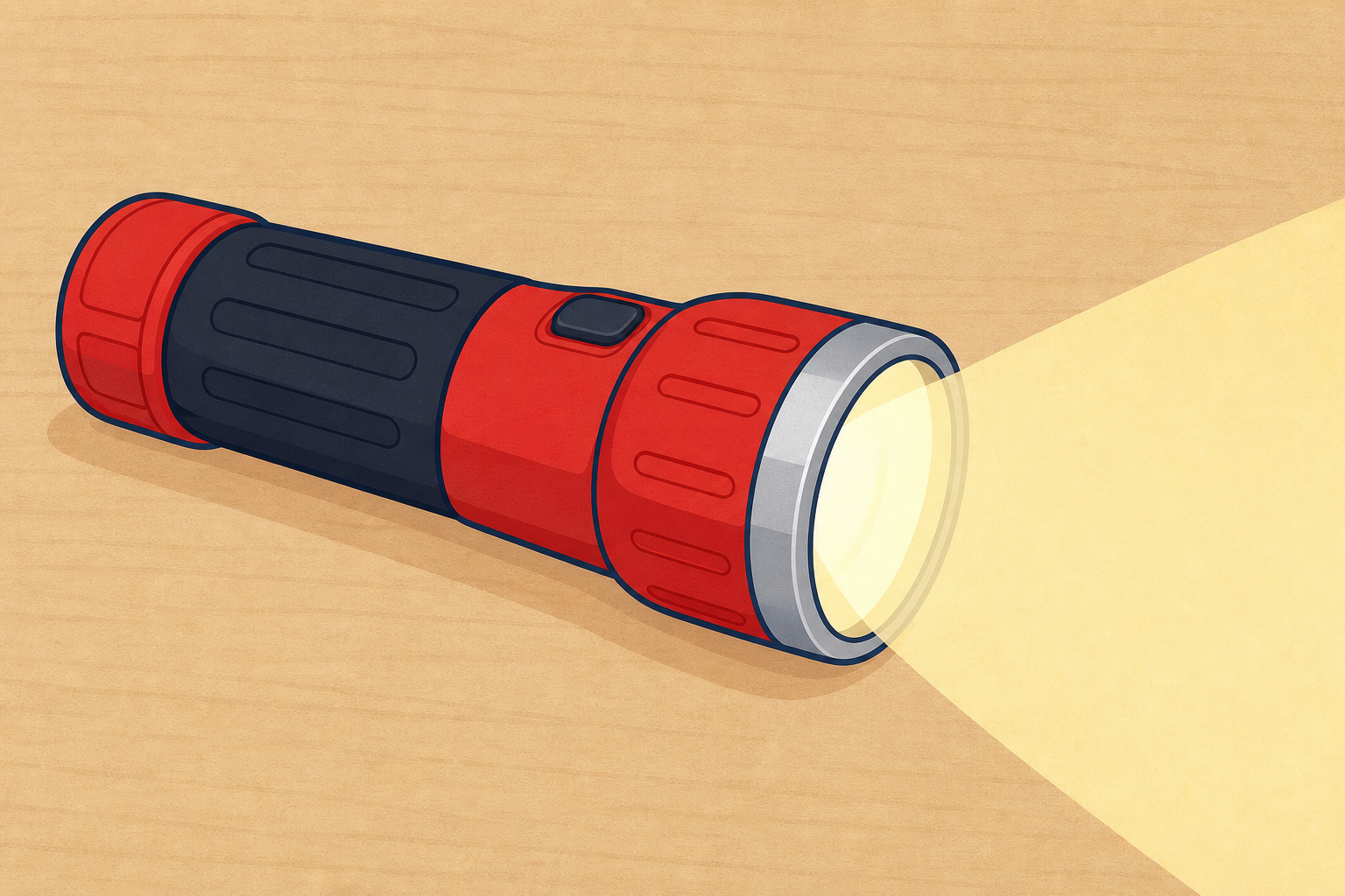 The torch lit, showing energy making something light up