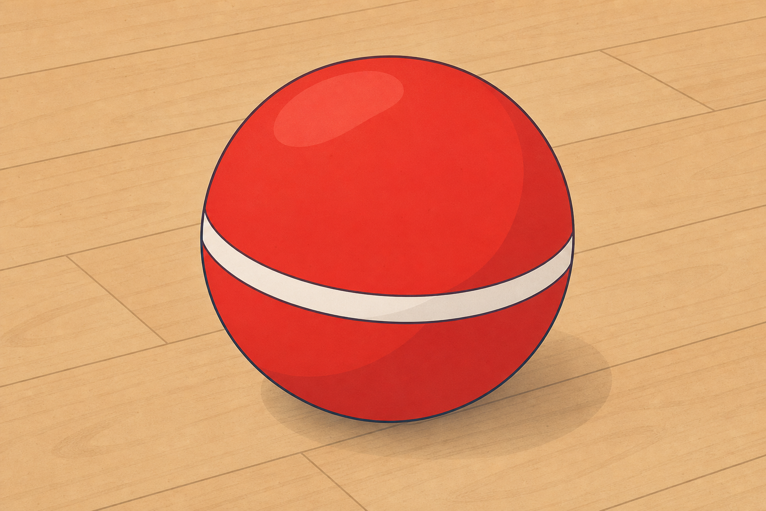 The still ball the lesson opens on, shown plainly and close