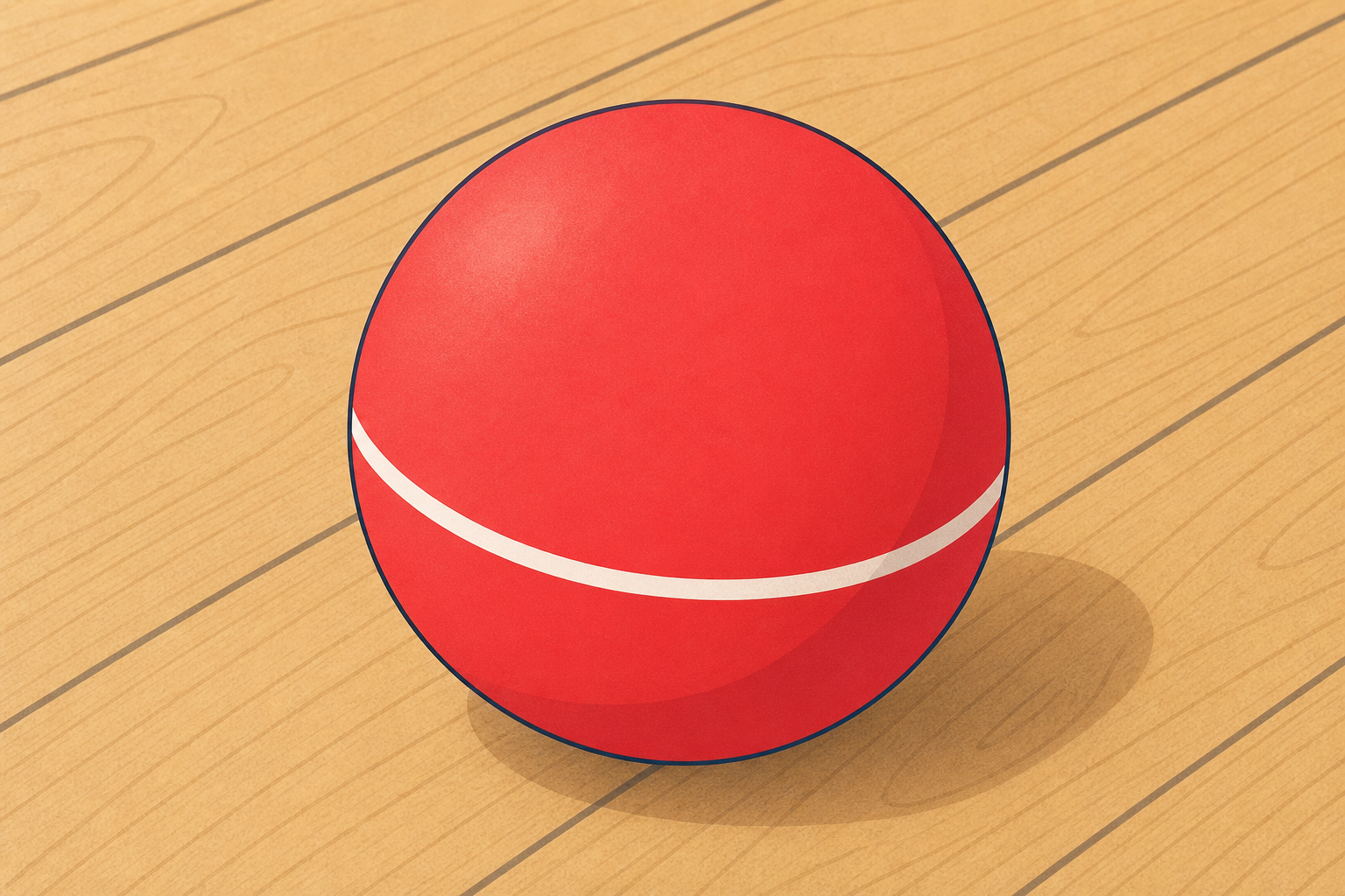 The ball the class will move, shown close, to open the lesson