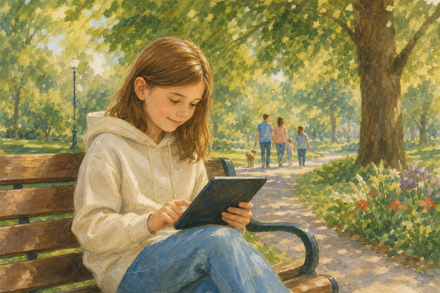 Illustration for One sentence, park it