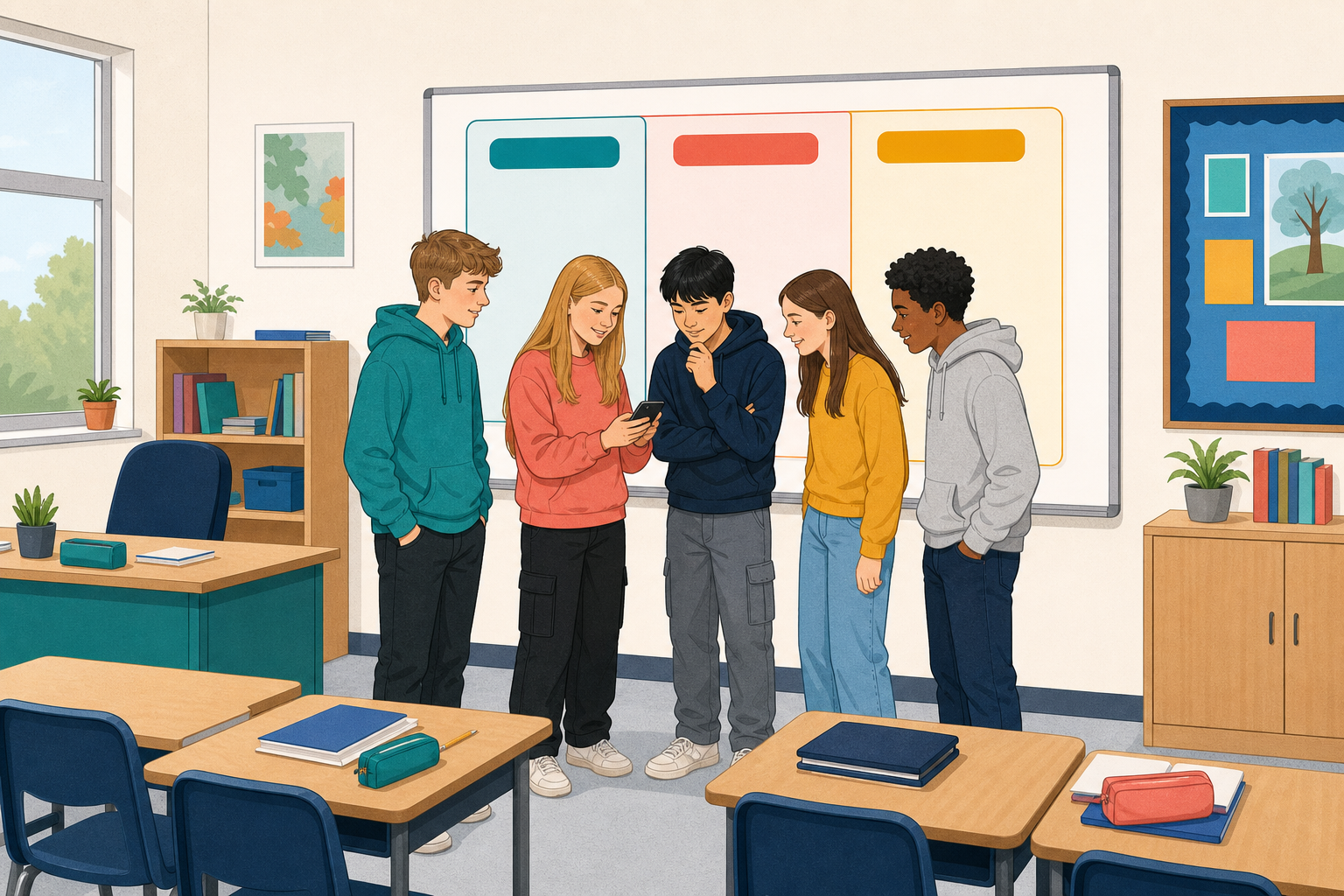 Illustration for Examine and discuss