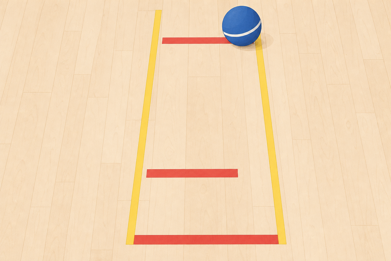 Two stop marks at different distances show the big push went further