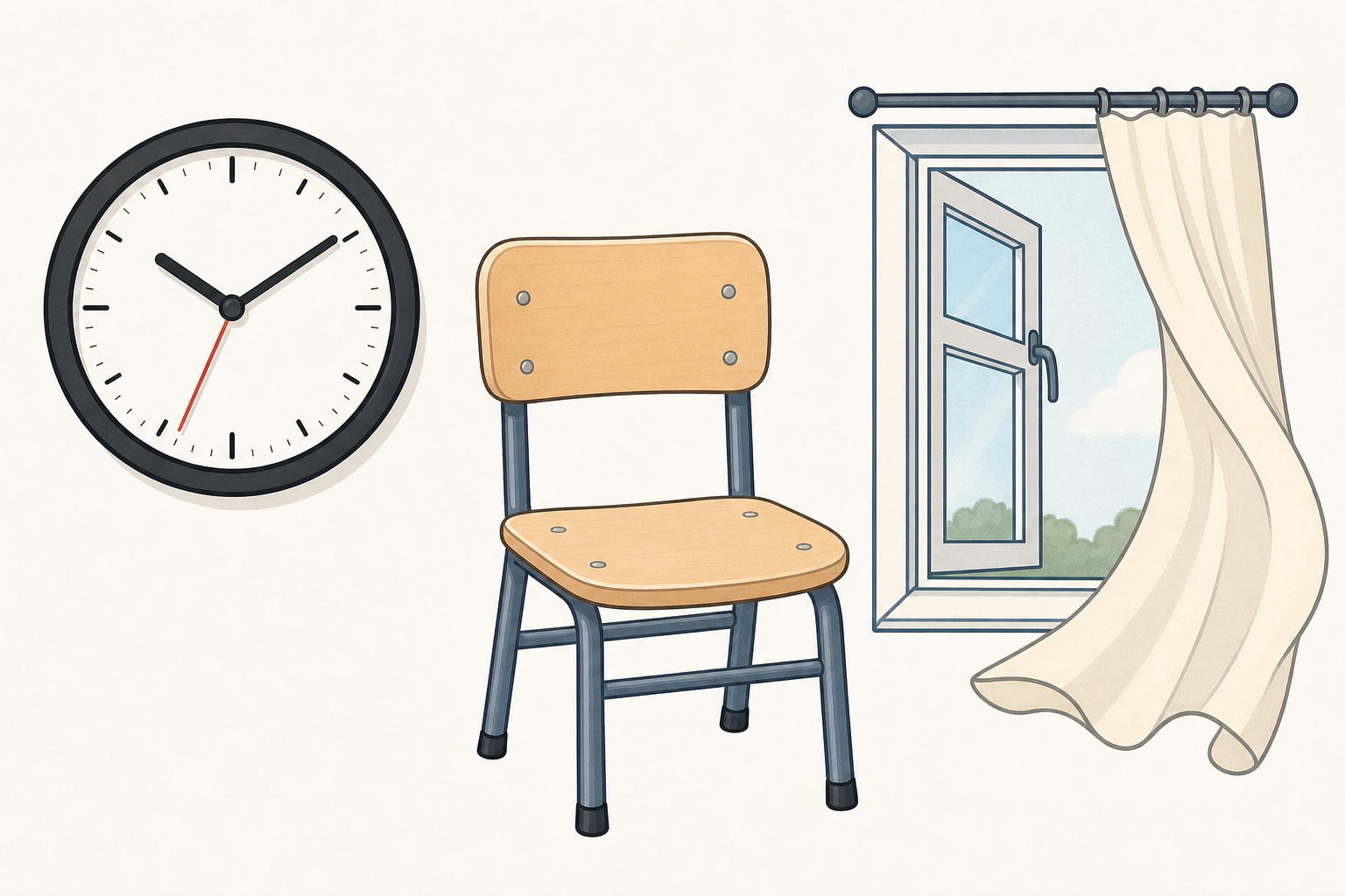 Everyday classroom things that make the sounds children will listen for