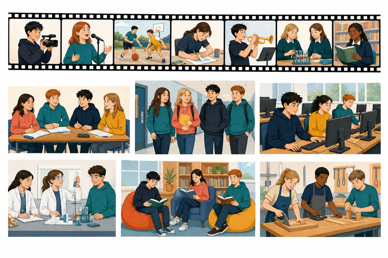 Illustration for Timelines and tracks