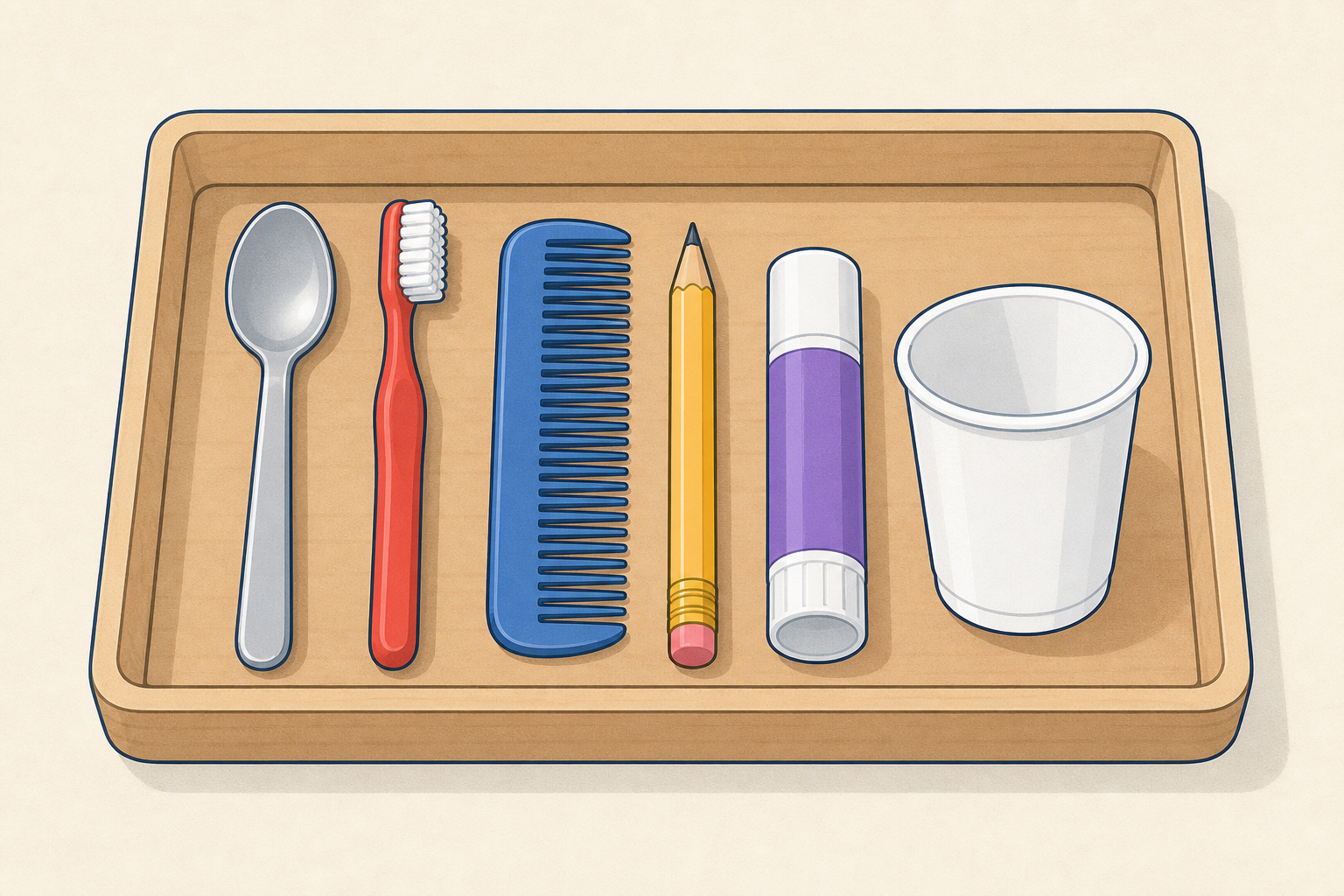 The whole helper tray the class will handle in this activity