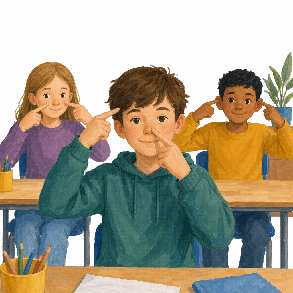 Illustration for Touch and name
