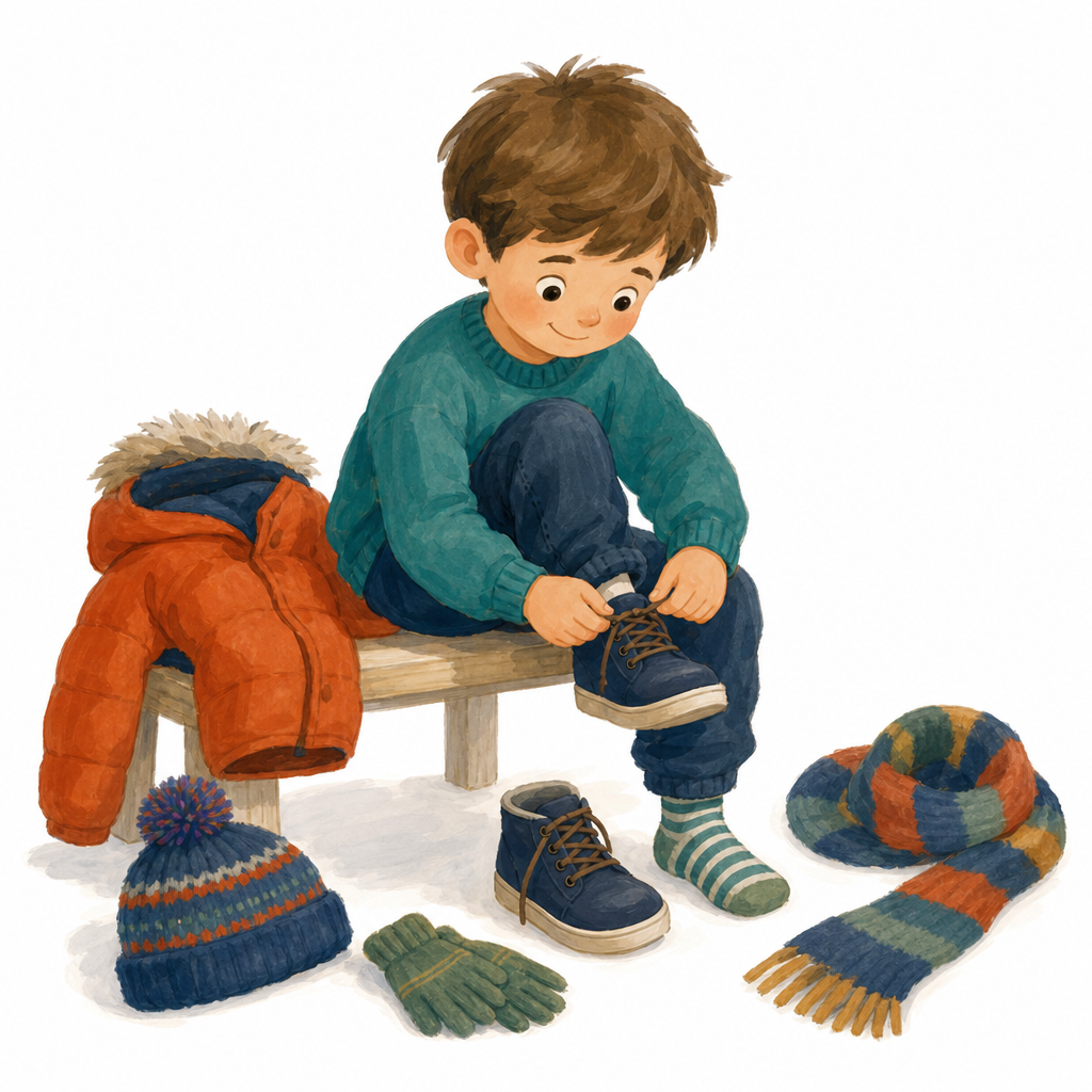 Illustration for What are you wearing?