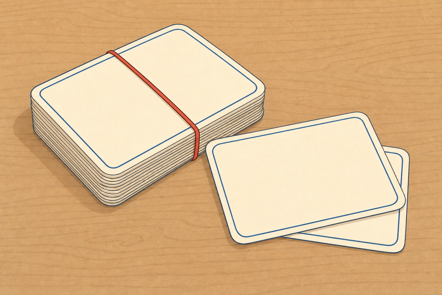 The step-card pack the class will order today, shown plainly and close