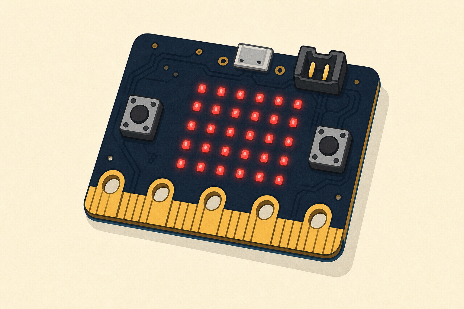 The device the class will code today, shown close and plain