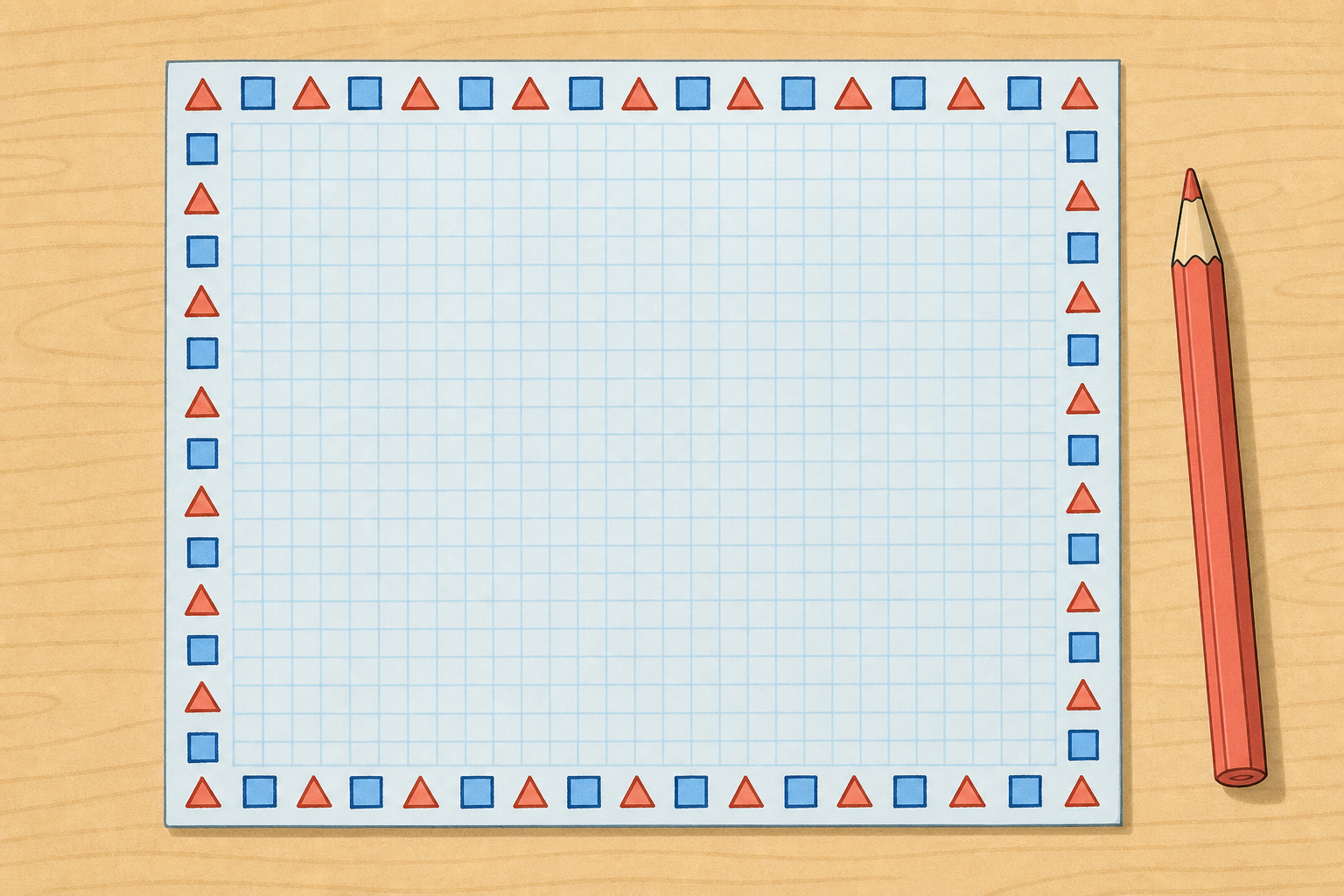 The repeating border option, so groups see what a pattern task looks like
