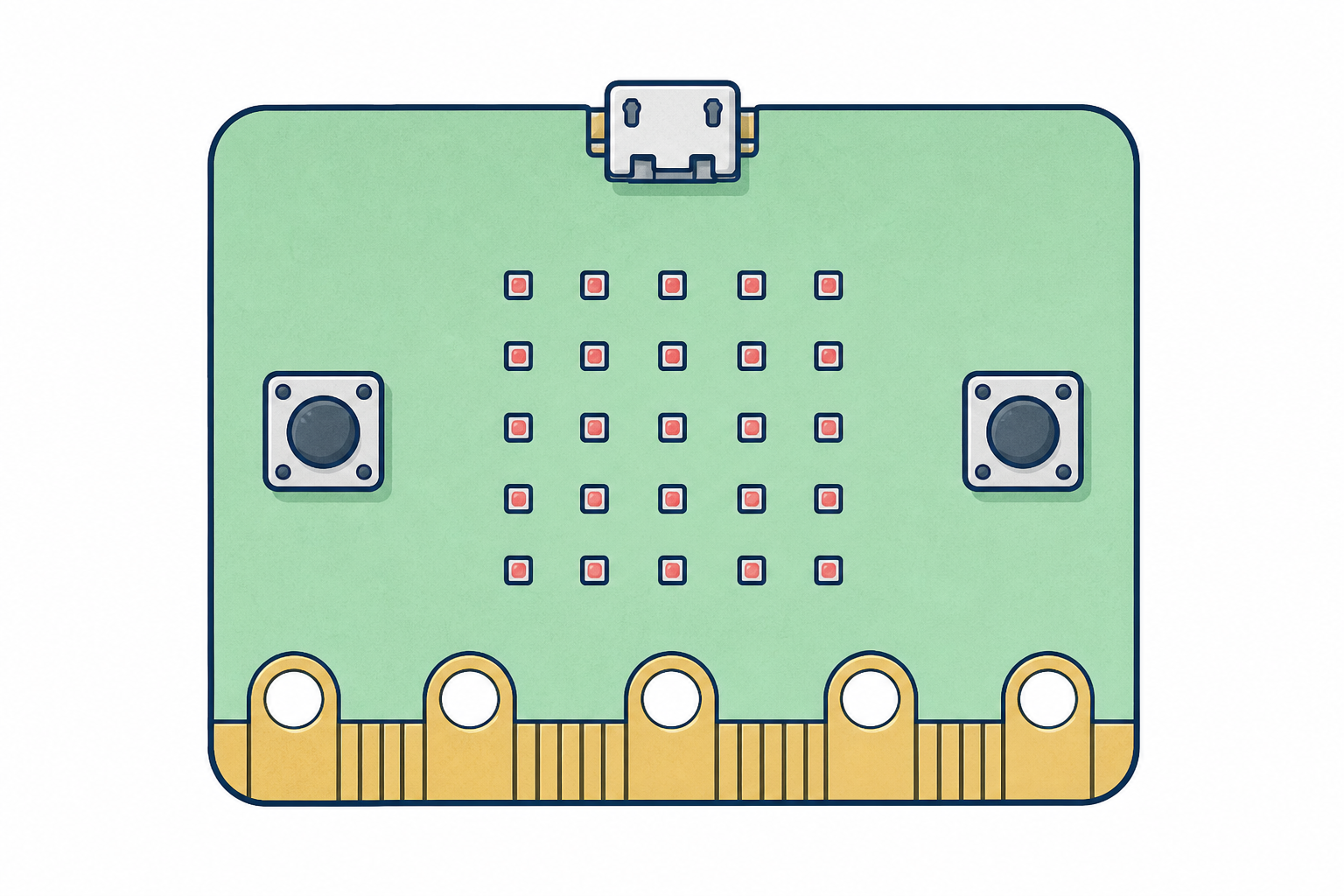 The real device the class will program today, shown plainly and close