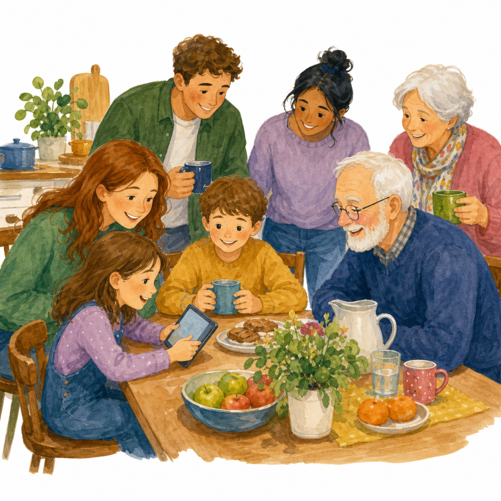 Illustration for How many at home?