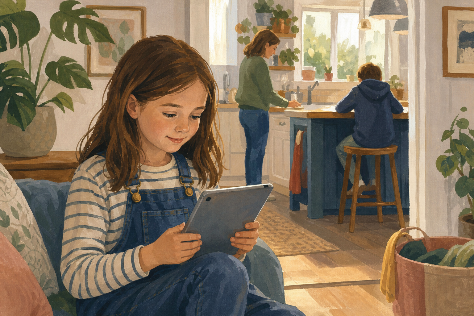 Illustration for An ordinary day, said out loud