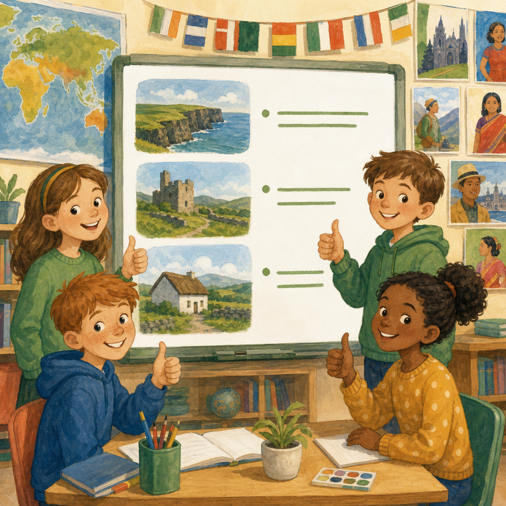 Illustration for Ireland in three sentences