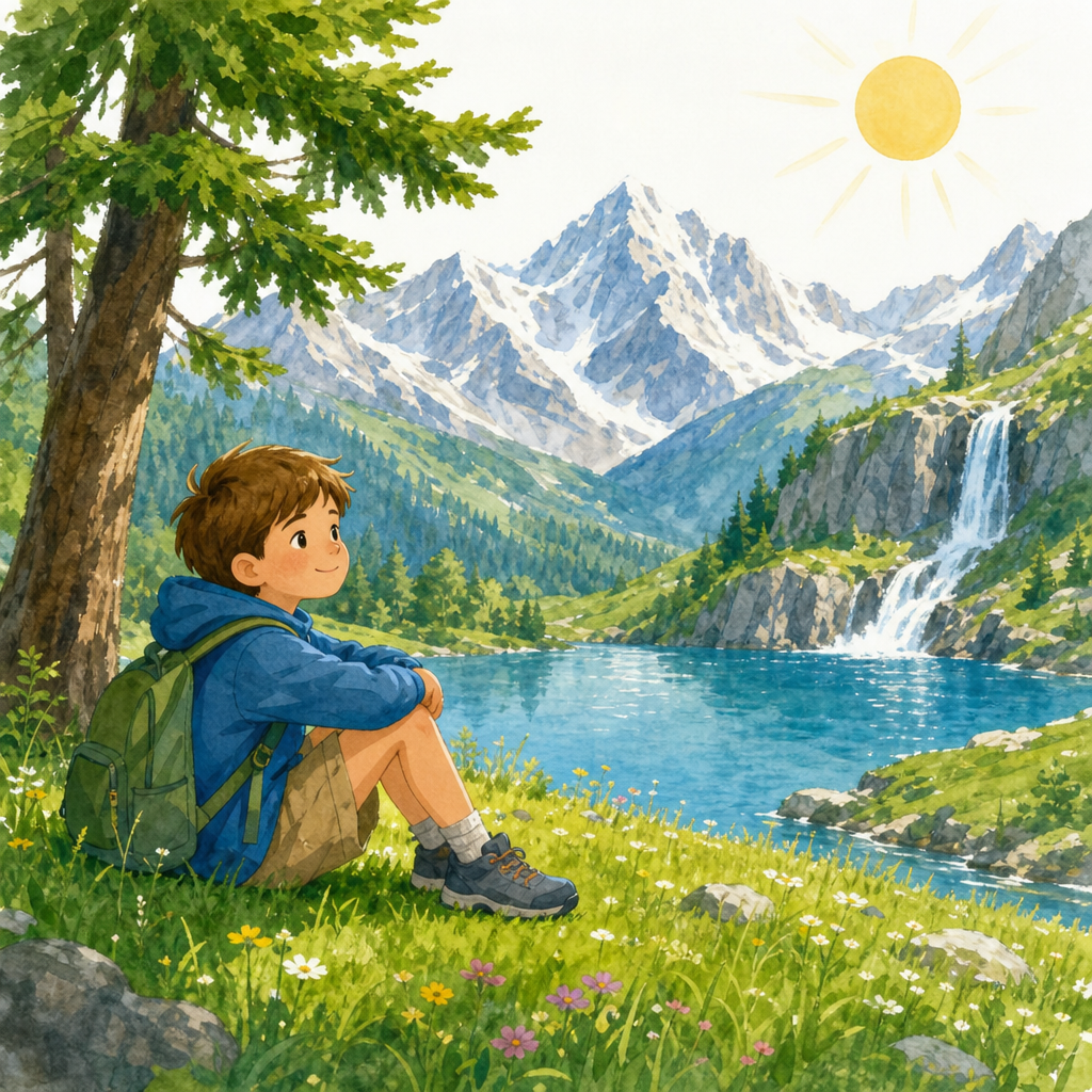 Illustration for What nature can you see?
