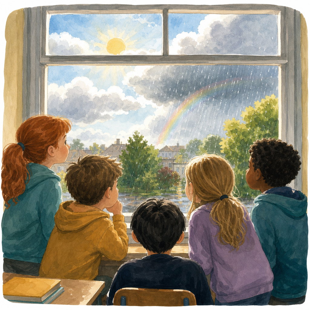 Illustration for Three words for the sky